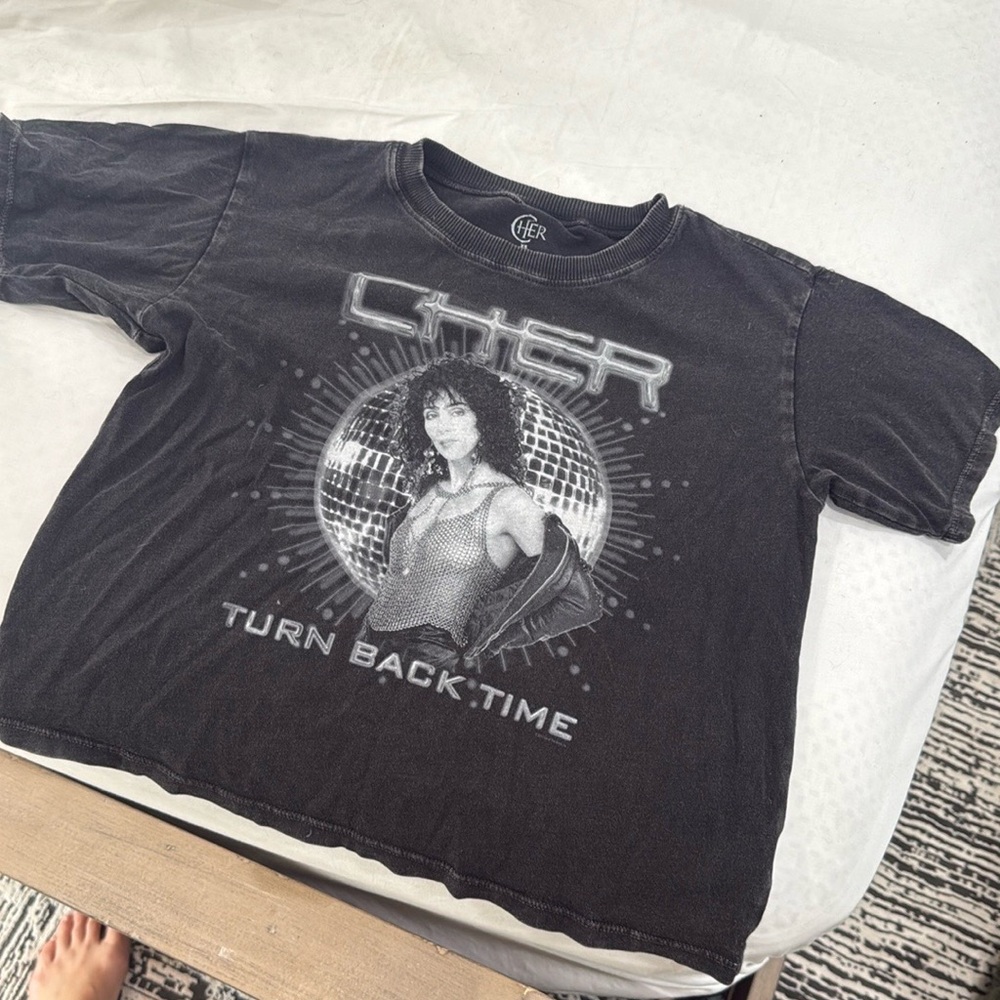 Cher Turn Back Time black crop top